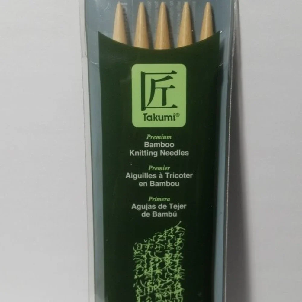 Bamboo Double Point Knitting Needles 7